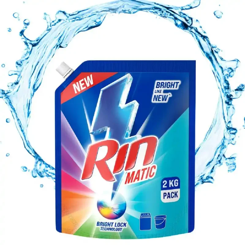 Rin Matic Top Load Detergent Liquid | Pouch -  2 kg