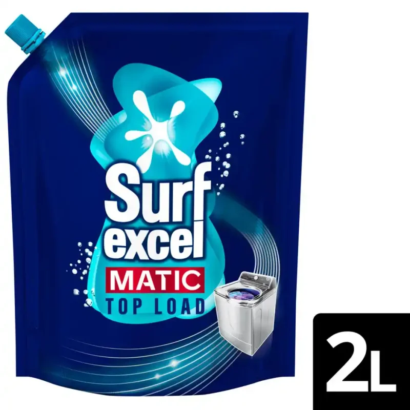 Surf Excel Matic Top Load Detergent Liquid Refill | Tough Dried Stain Removal -  2 L