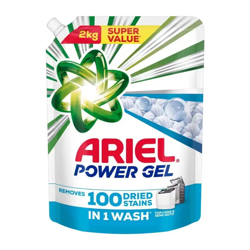 Ariel Power Gel Liquid Detergent for Top load washing machine - 2 kg