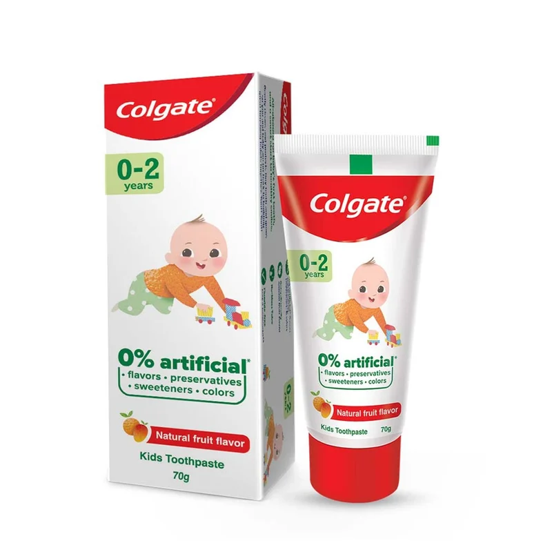 Colgate Kids Baby Natural Fruit Toothpaste (0–2 Years) - 70 GM