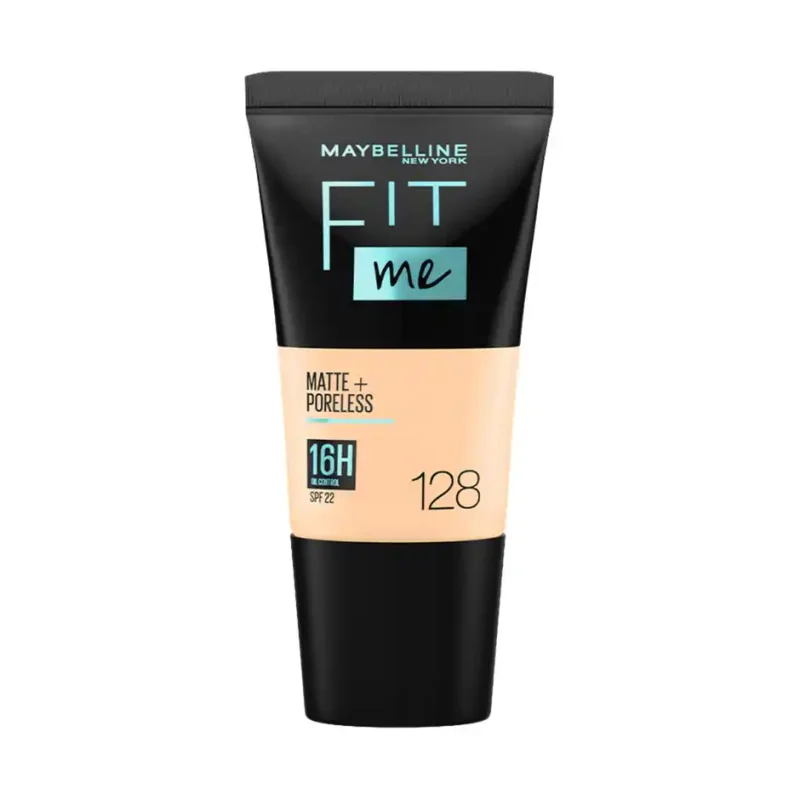 Maybelline New York Fit Me Matte+Poreless Liquid Foundation Tube 128 Warm Nude -  18 ml