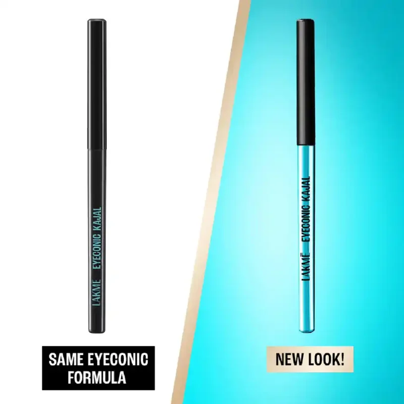 Lakme 9 to 5 Eyeconic Kajal, Smudgeproof, Waterproof, lasts upto 24 Hrs, Black -