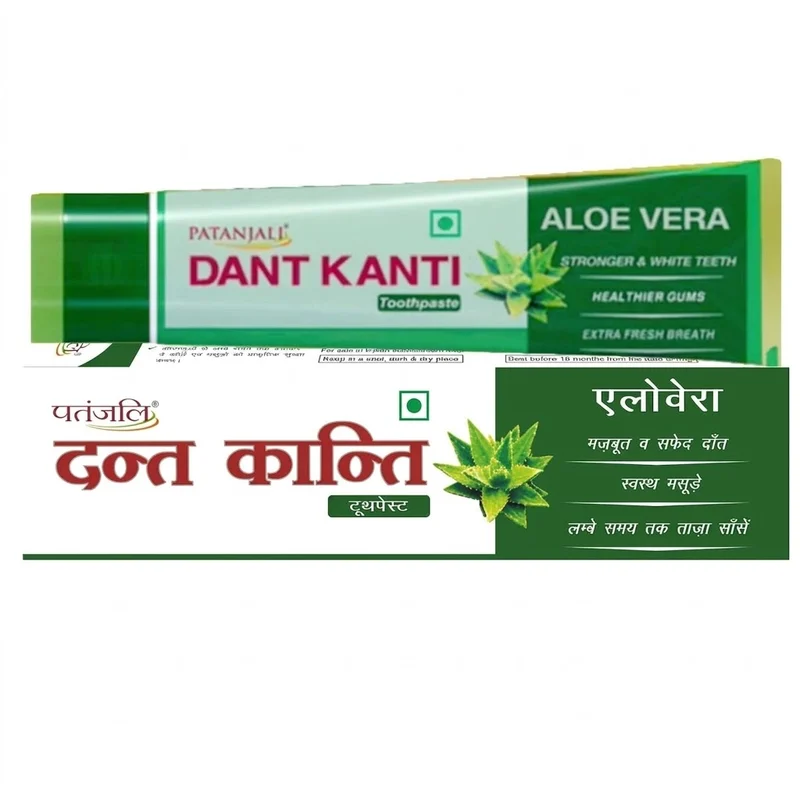 Patanjali Dant Kanti Aloevera Gel Toothpaste - 200 GM