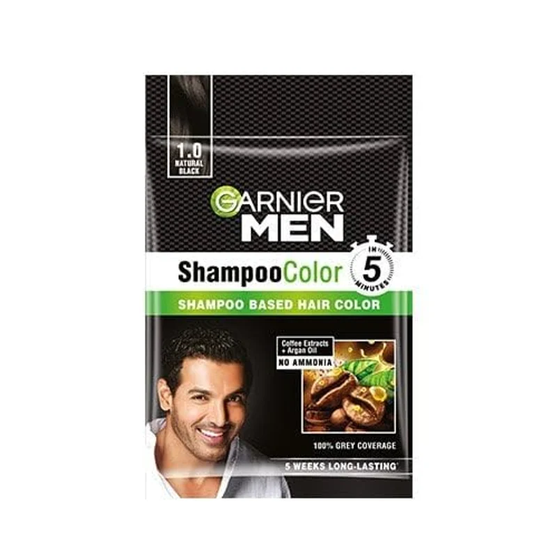 Garnier Shampoo Hair Colour (Natural Black) - 20 ml