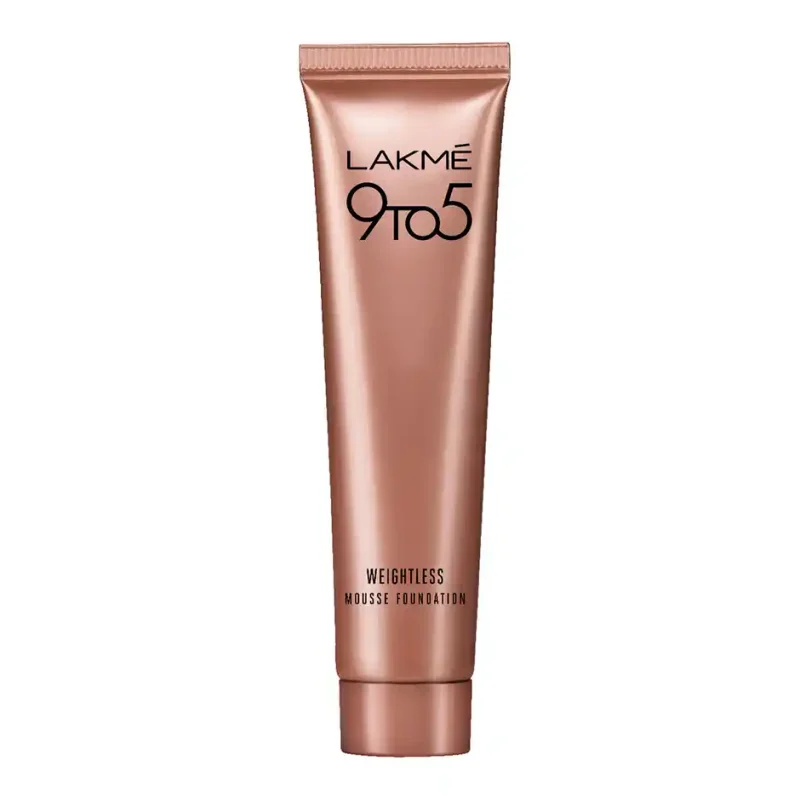 Lakme 9 To 5 Weightless Mousse Foundation | Rose | Ivory  - 6 g