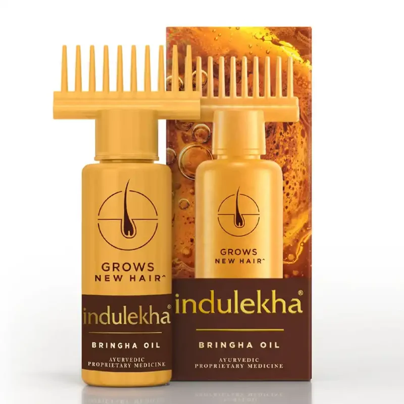 Indulekha Bringha Oil | Reduces Hair Fall And Grows New Hair | 100% Ayurvedic Oil - 100 ml