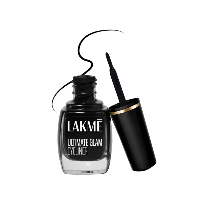 Lakme Ultimate Glam Eye Liner, Semi Matte, Black - 9 ml