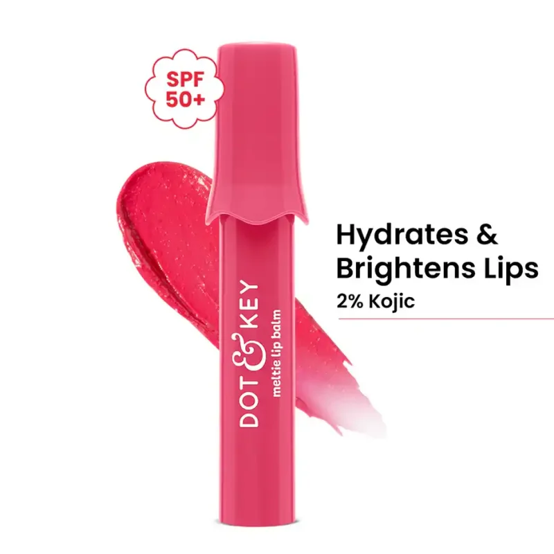 Dot & Key Meltie Lip Balm SPF 50+ PA+++, Strawberry Glaze - 4 g