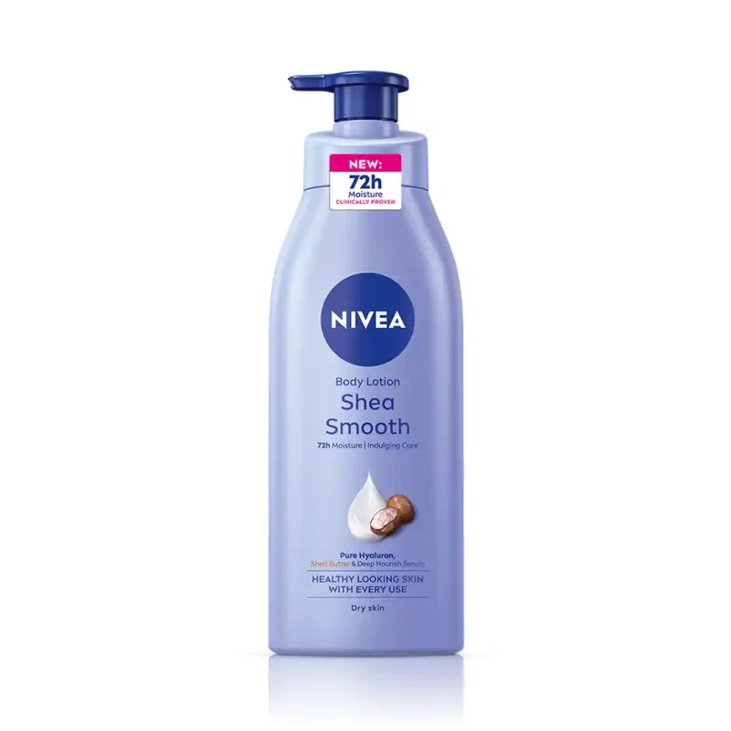 NIVEA Shea Smooth Body Lotion |48 H Moisturization|With Deep Moisture Serum | For Dry Skin - 400 ml
