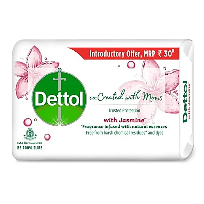 Dettol & Moms Jasmine Bar Soap - 75 GM