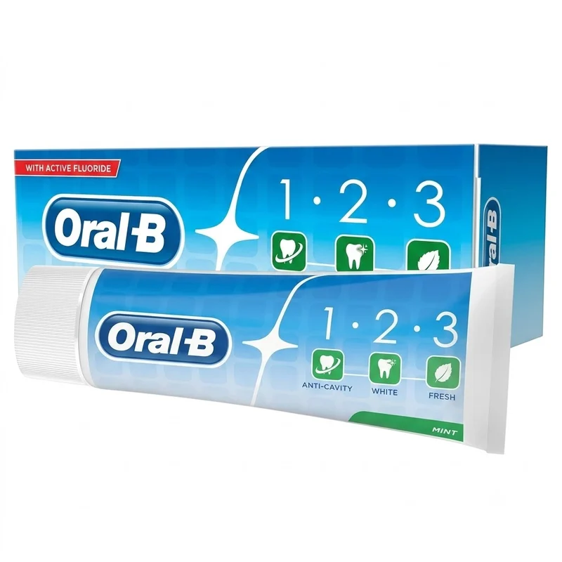 Oral-B Active Fluoride Toothpaste 1.2.3 (Mint Fresh) - 75 GM