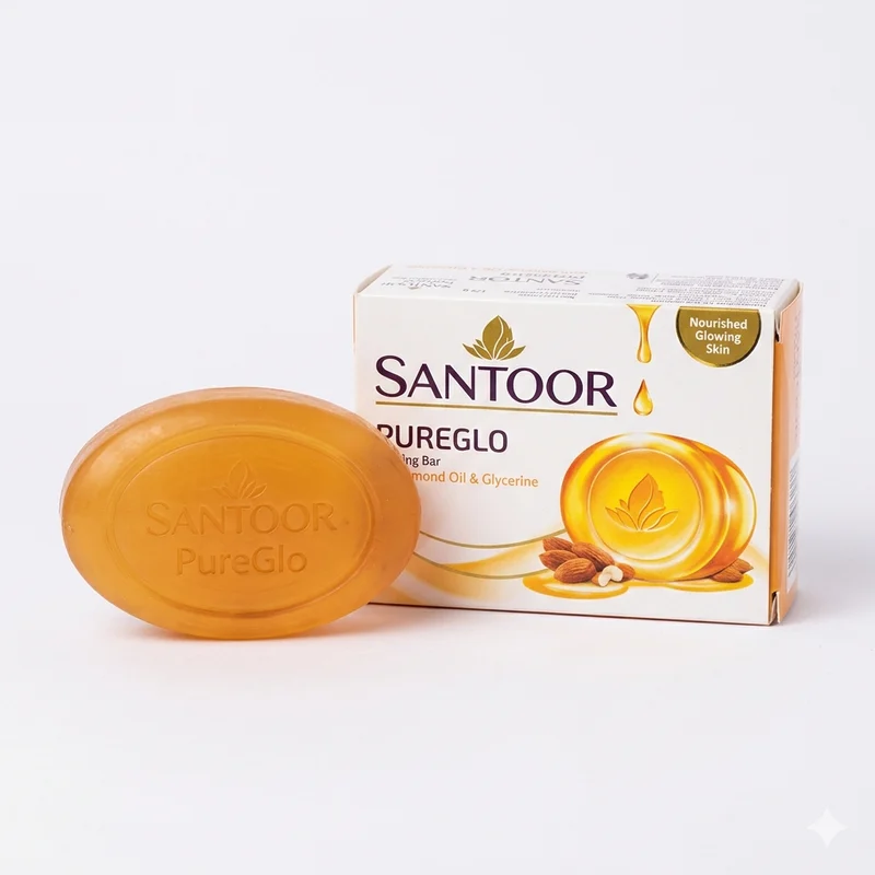 Santoor PureGlo Soap - 75 GM