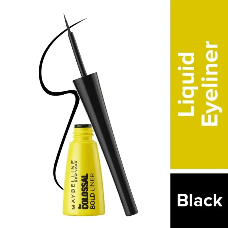 Maybelline New York The Colossal Bold Liner, Smudgeproof & Waterproof Eyeliner - Bold Black -  3 ml