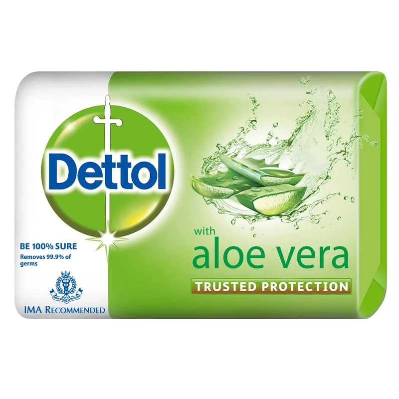 Dettol Aloe Vera Bathing Soap Bar - 100 GM