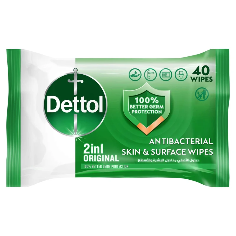 Dettol Antibacterial Wipes - 40