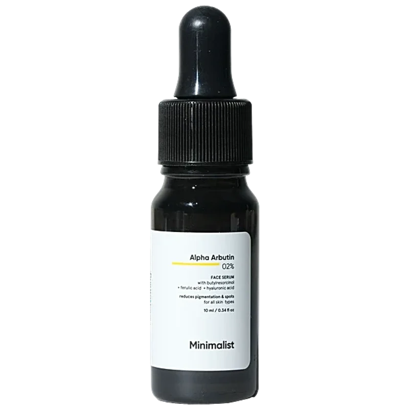 Minimalist Alpha Arbutin 2% + Hyaluronic Acid 1% Face Serum - 10 ml