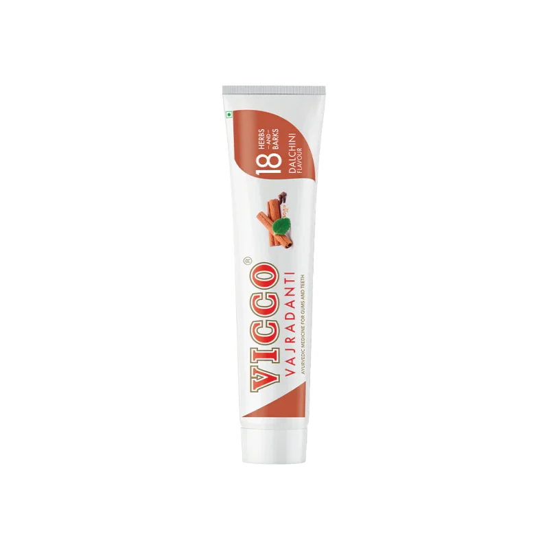 Vicco Vajradanti Paste — Dalchini Flavour - 80 GM
