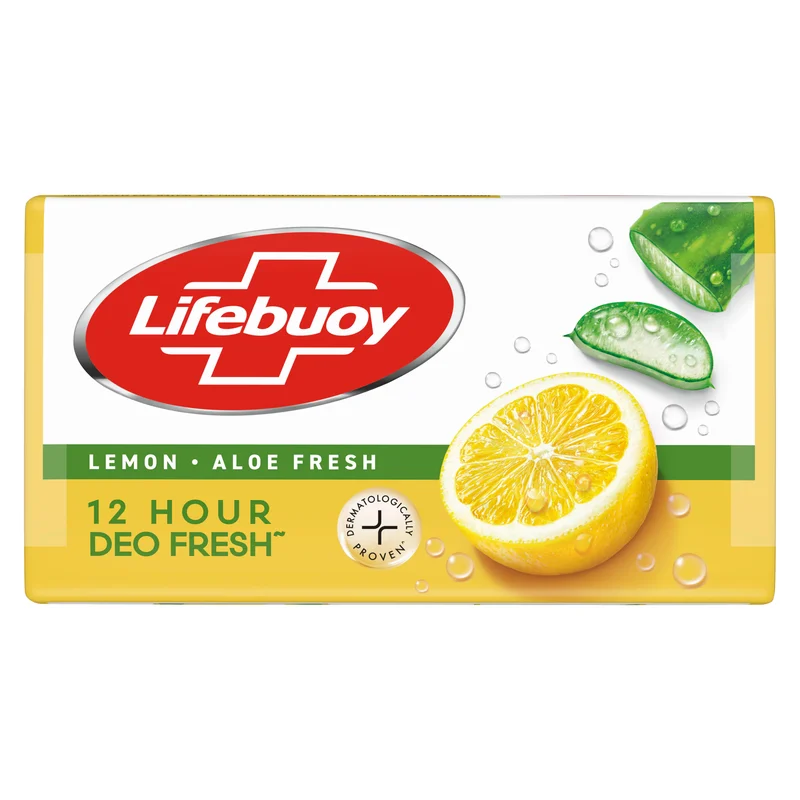 Lifebuoy Lemon Aloe Fresh Bar Soap - 125 GM